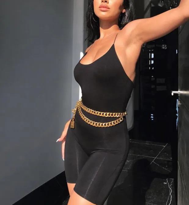 Street Slim Jumpsuit Pants Suspenders Sexy Slim Jumpsuit Black - Shop at LoveMi