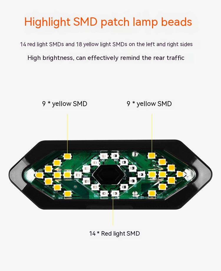 Title 7, Bicycle Turn Signal USB Rechargeable Rear Lamp ...