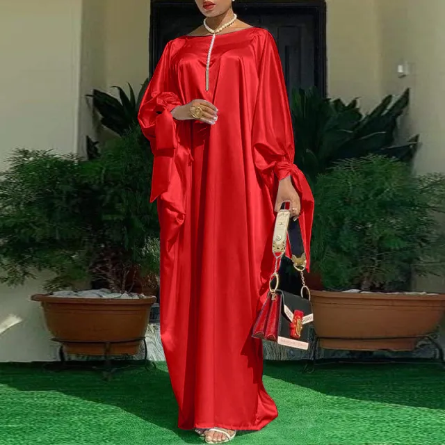 Dress Hand Strap Women's Long Sleeve Solid Color Red - Shop at LoveMi