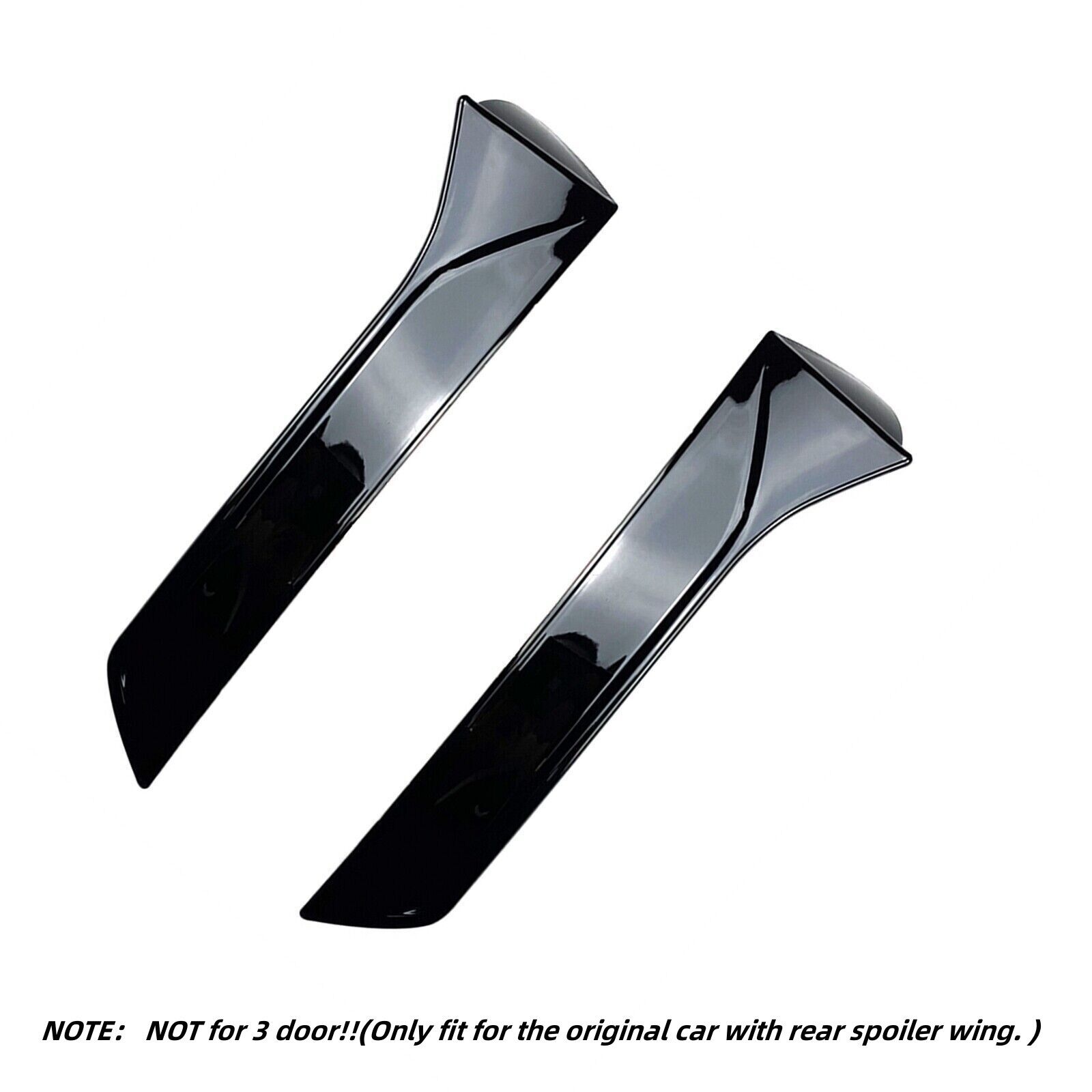Black Carbon Fiber Rear Side Spoiler Wing Kit For Seat FR MK3 MK3.5 -21 — image 7