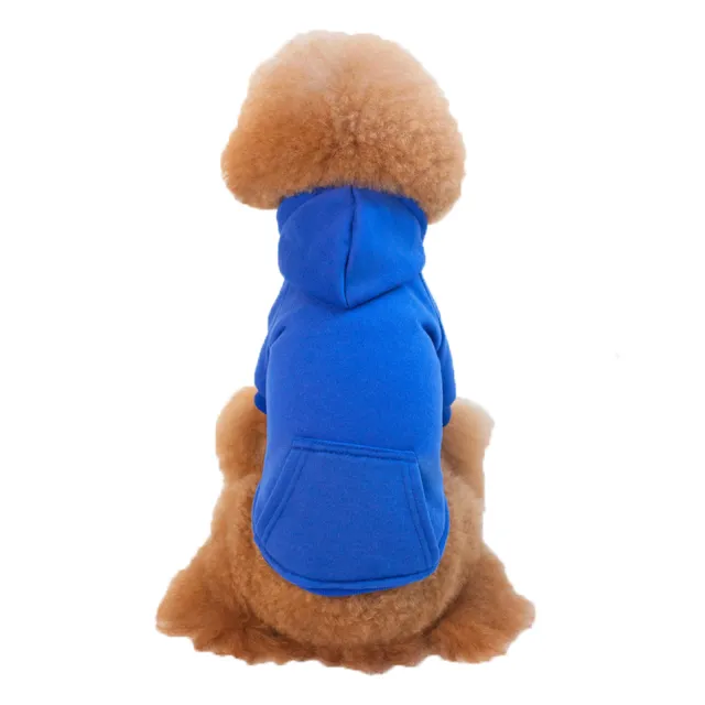 Small And Medium Sized Dogs Wearing Caps And Fleece Clothes Blue - Shop at LoveMi