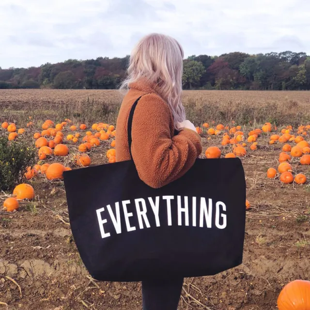 Reusable Eco Friendly Shopping Tote Bag Black - Shop at LoveMi
