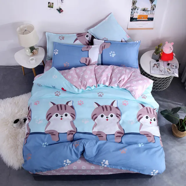 Aloe Vera Cotton Four piece Summer New Student Dormitory Bedding Garfield - Shop at LoveMi