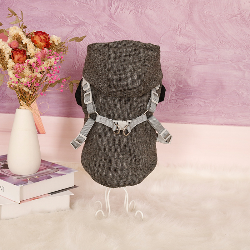 Thickened Pet Sweatshirt With Chest And Back