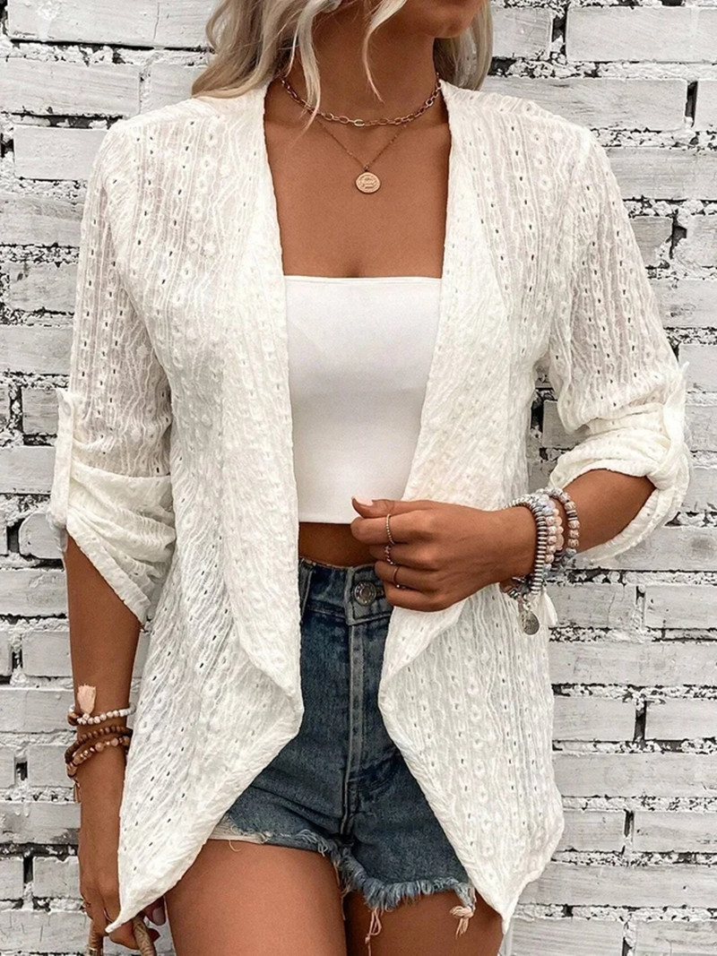 Fashion Solid Color Casual Cardigan - Image 26