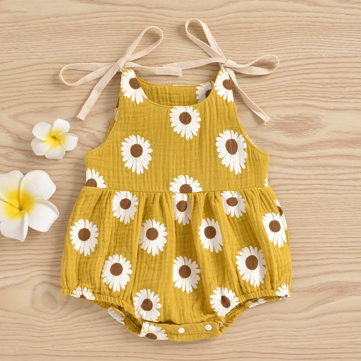 Baby Chrysanthemum Sling Romper