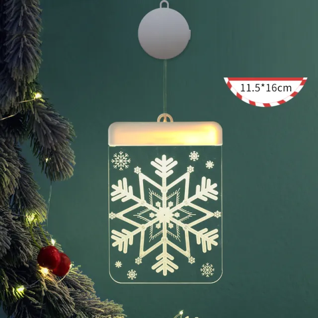 Christmas Bells And Snowflakes Hanging Keli Curtain Lights Snowflakes - Shop at LoveMi