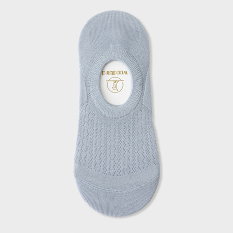 Women's Summer Mesh Thin Invisible Socks Solid Color Breathable Low Top Silicone Non Slip No... thumbnail 6