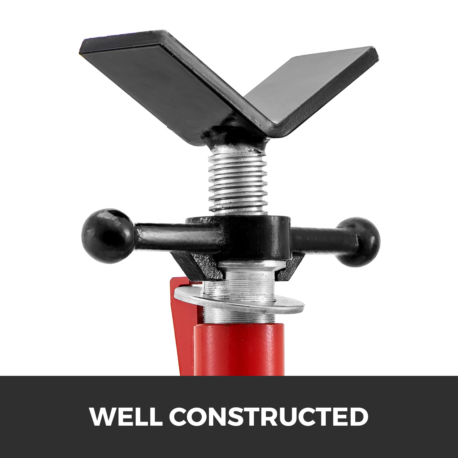 VEVOR V Head Pipe Stand Capacity, Adjustable Height Load Capacity, Portable Folding Pipe Stands, Carbon Steel Body More Durable image 3