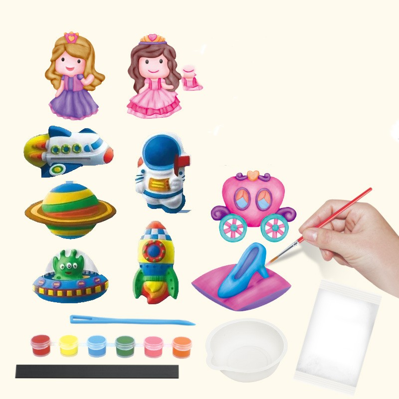 Plaster Refrigerator Sticker Cross-border Painted Egg Doodle Gift Wan 3D Doodle