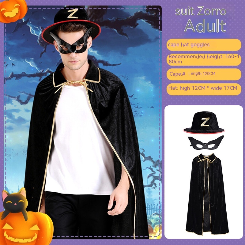 Costume de vampire Halloween adulte avec cape 11