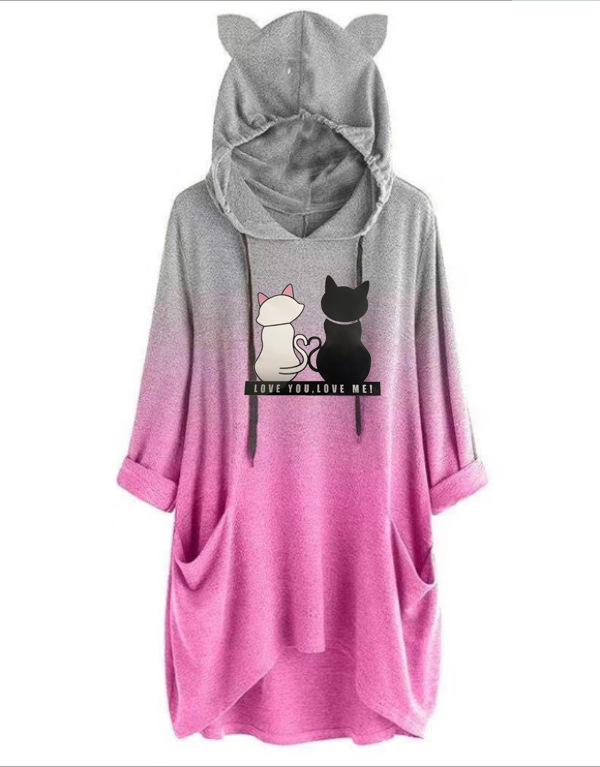 Title 4, Color-changing Double Cat Print Women