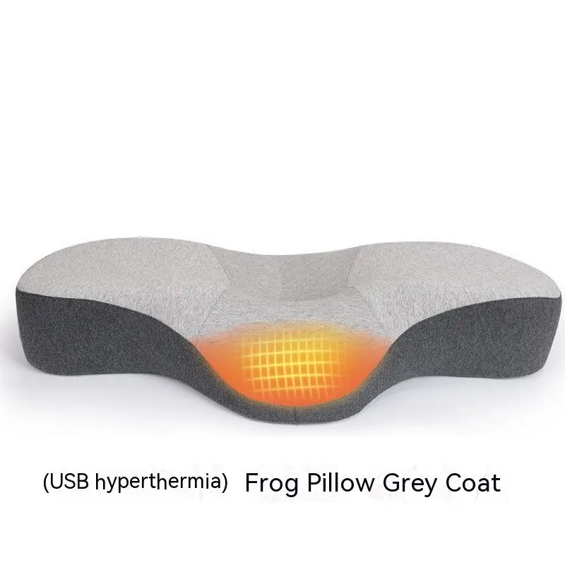 Space Memory Cotton Filling Low Thin Pillow - Usb Thermal Therapy