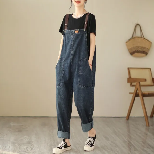 New Real Time Denim Strap Pants Women - Shop at LoveMi