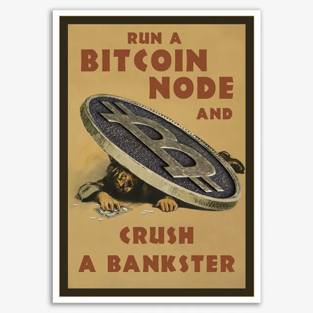 Bitcoin Digital Electronic Money Canvas Picture Vintage Wall Sticker Home Decor Gift 5Color - Shop at LoveMi