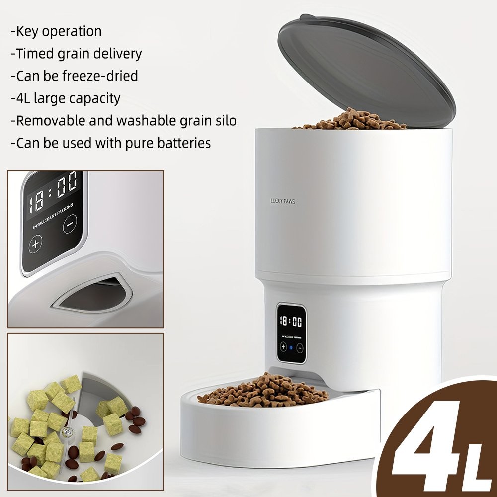 4L Pet Cat Feeder Automatic With Timer Food Dispenser For Dog Feeding — image 11