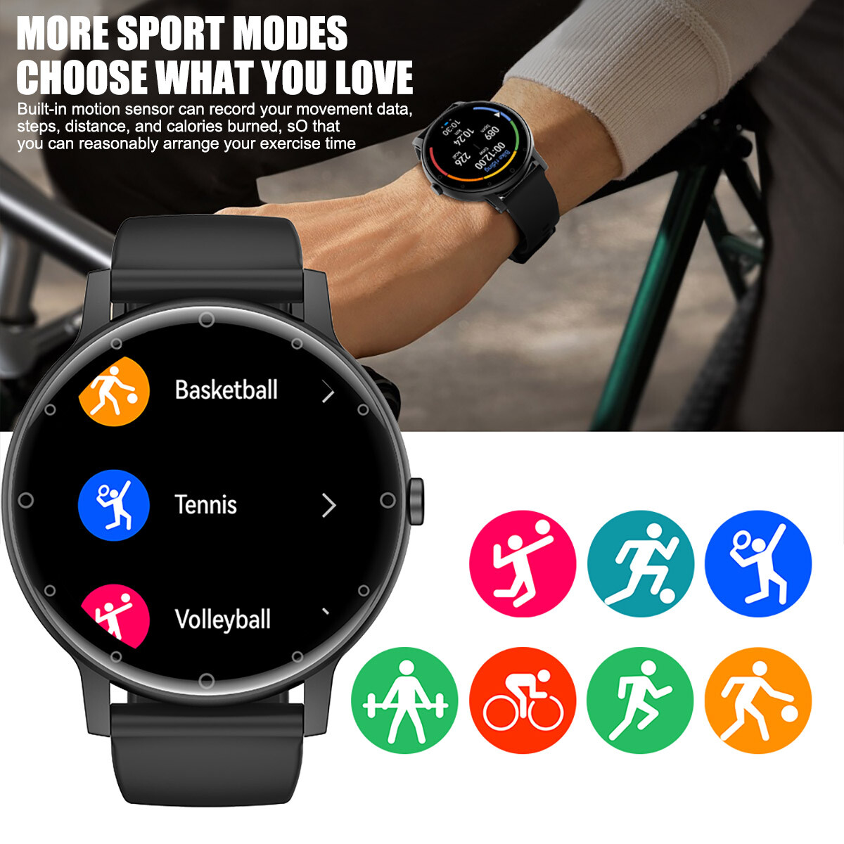 BT Bluetooth Call Smart Watch Outdoor Sports Fitness Tracker Voice Assistant — image 12