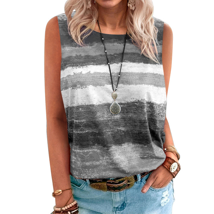 Title 9, Womens Fashion Gradient Collision Undershirt T...