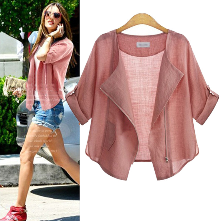 Large Size Slimming Air-conditioning Shirt And Sun Protection Jacket