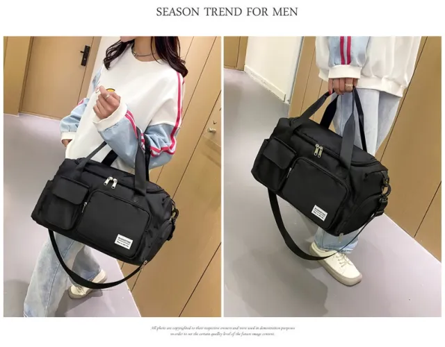 Fashion Sports Gym Bag Casual Yoga Large Capacity Black - Shop at LoveMi