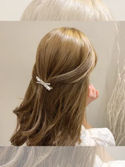 Girls Heart Pearl Diamond Side Clip Hair Accessories Female Hairpin