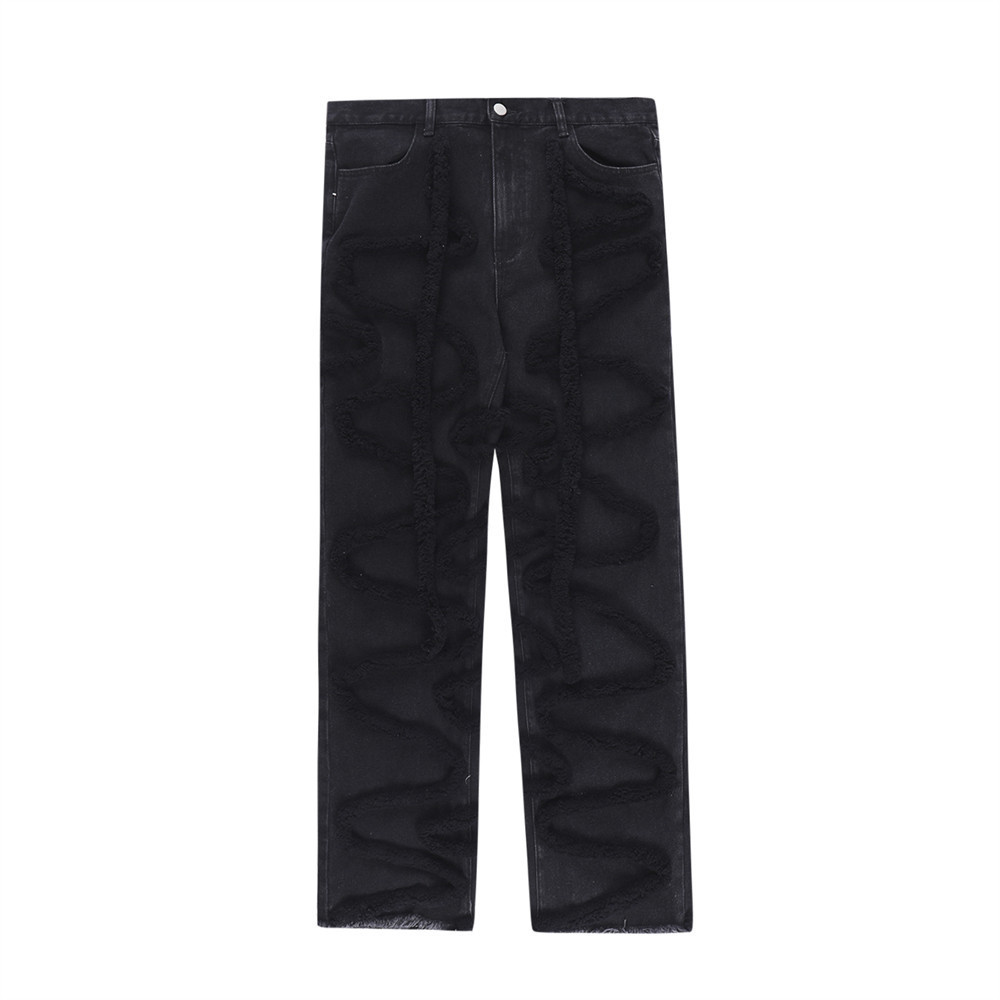 Title 7, Calças jeans masculinas American Cashmere Flock...