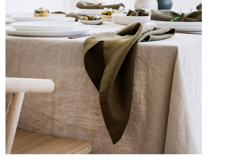 Title 3, Pure Linen Insulation Placemat Square Wiping To...