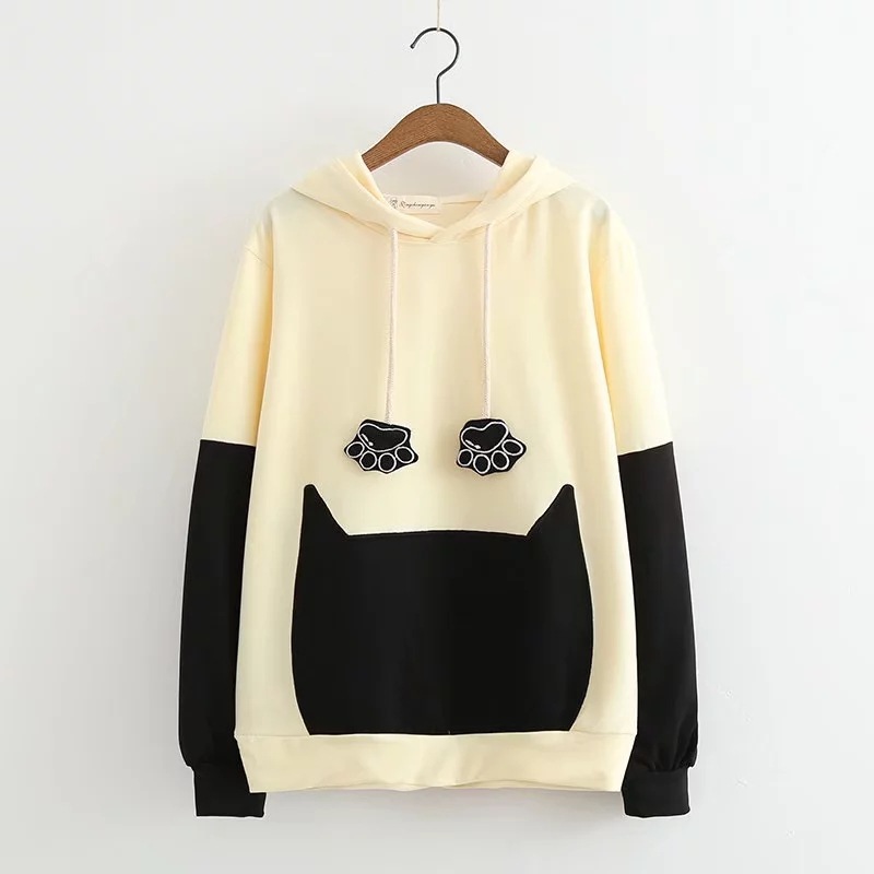 Title 4, Hooded long-sleeved soft girl sweater