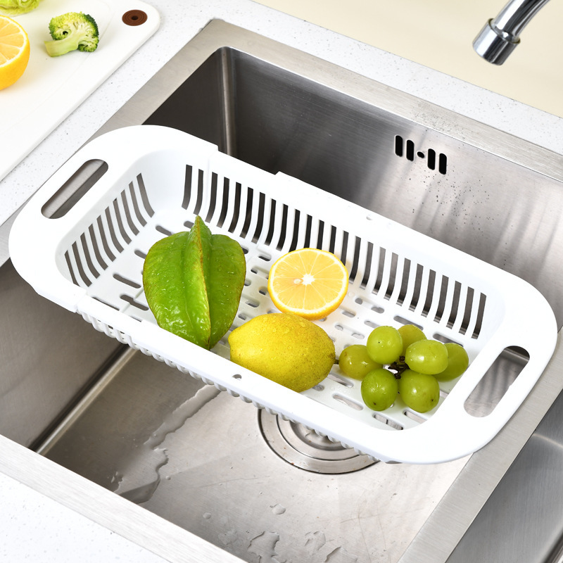 Title 4, Household Kitchen Retractable Sink Storage Rack...