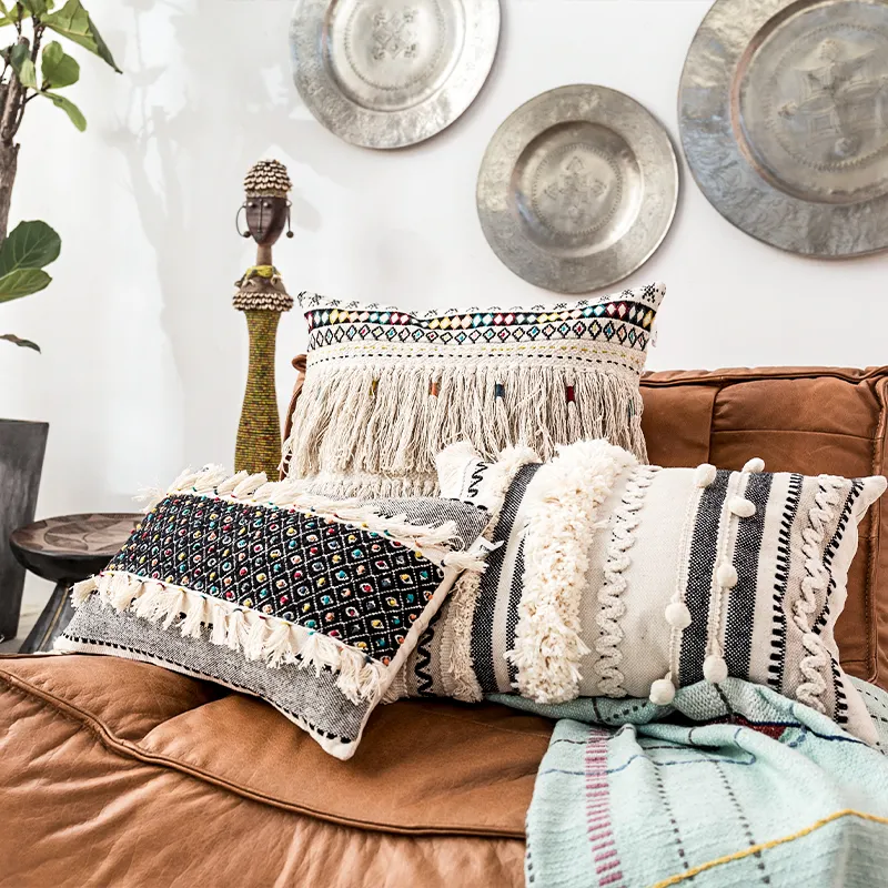 Bohemian Style Bed & Breakfast Couch Pillow