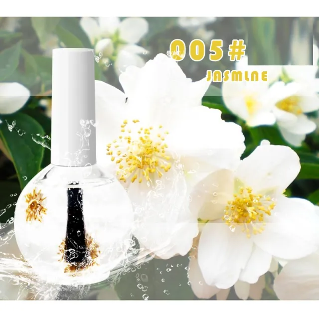 Nail Beauty Dried Flowers Nutrition Nail Treatment Oil Anti agnail Nail Edge Moisturizing Nail Base Coat Natural Dried Flower Nutrient Solution 0... 005 Jasmine - Shop at LoveMi