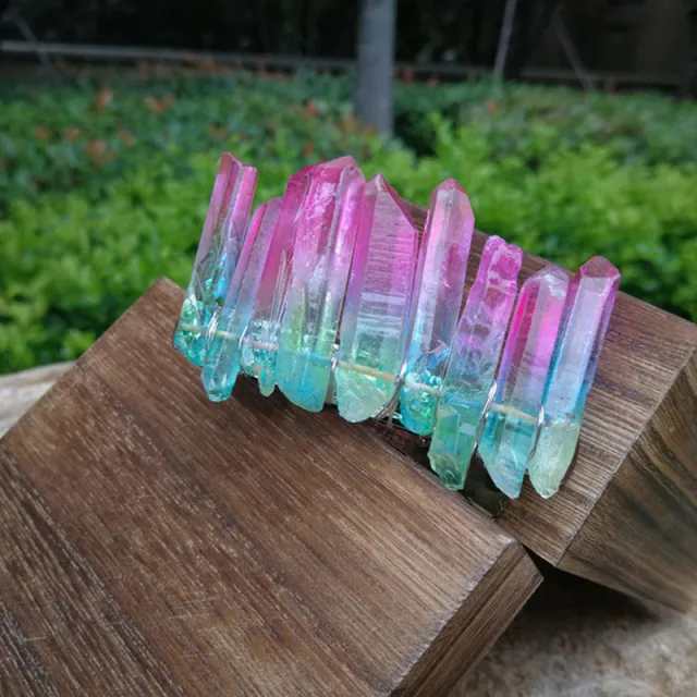 8cm Multicolor Spring Crystal Hairpin Headwear Pink Green - Shop at LoveMi