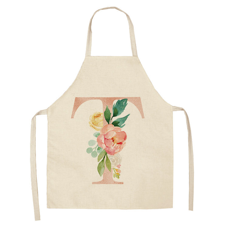 Title 20, Letter series cotton and linen apron