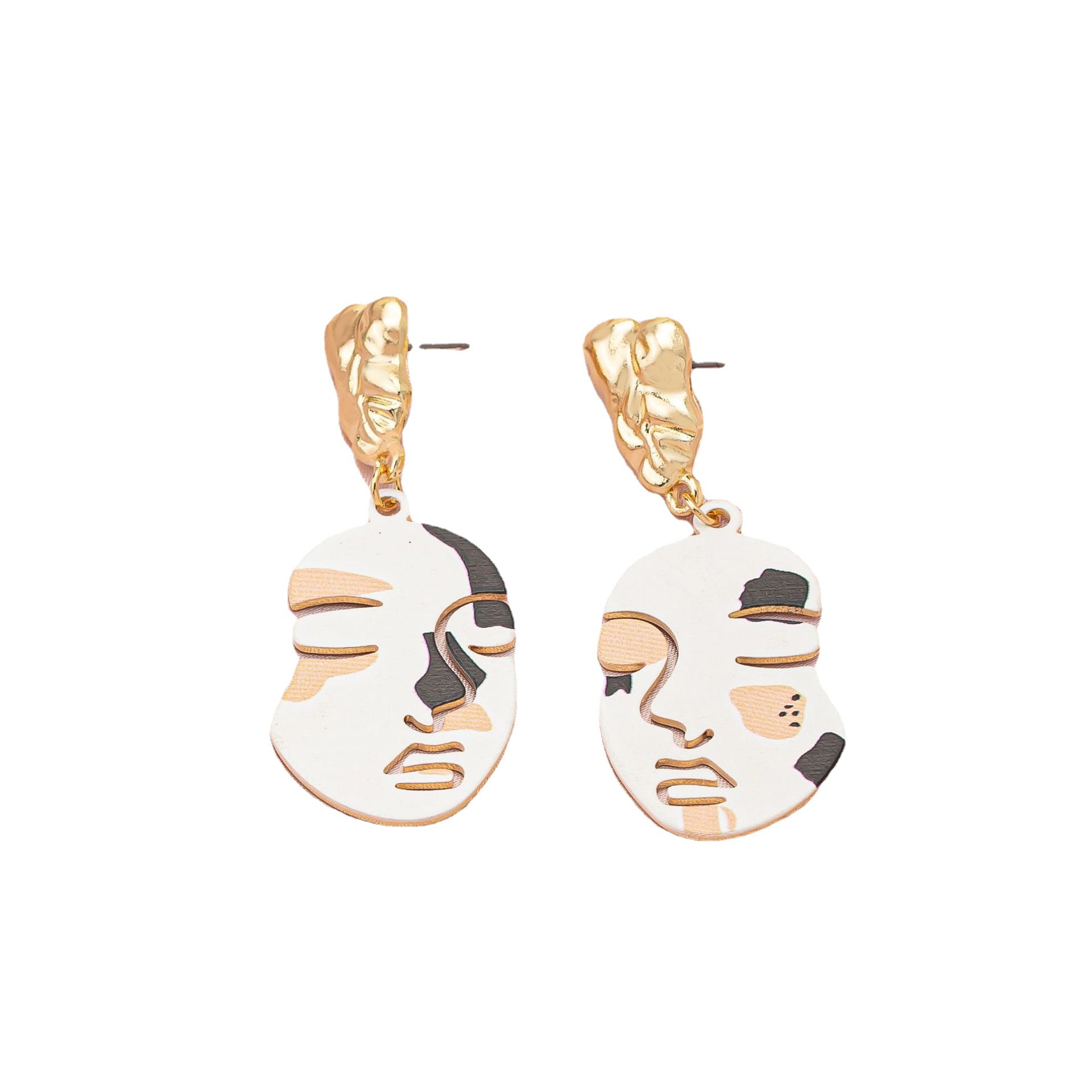 Title 2, Interesting Design Printed Face Mask Earrings