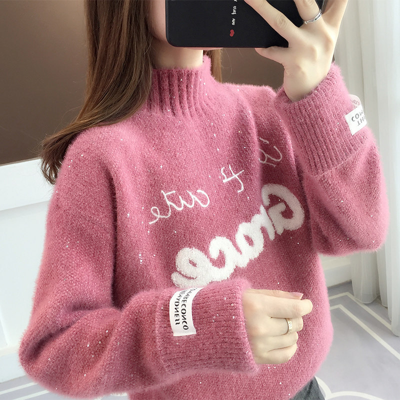 Short Western-style  Pullover Loose Sweater