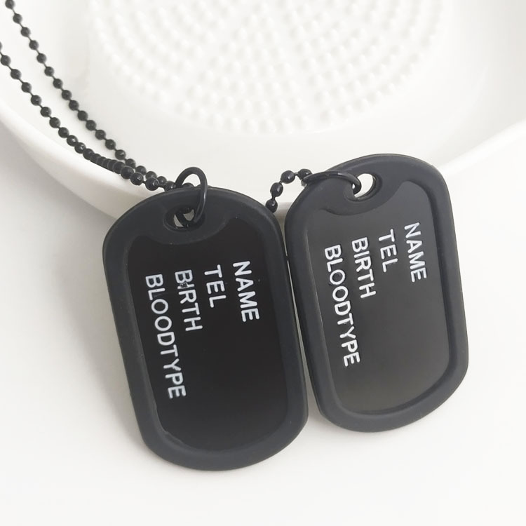 Necklace Stainless Steel Dog Tag Titanium Steel