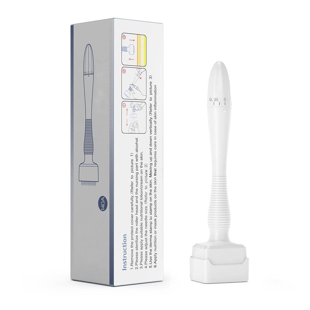 0.25mm derma stamp microneedling skin and scalp care tool