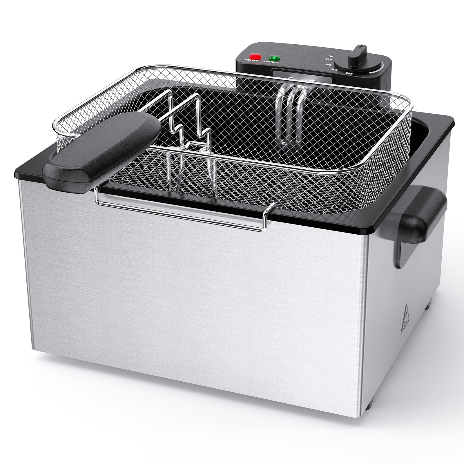 Friteuse en acier inoxydable avec couvercle de fenêtre d'observation – Image 8