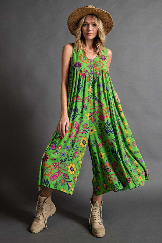 Oversized Bohemian Jumpsuit