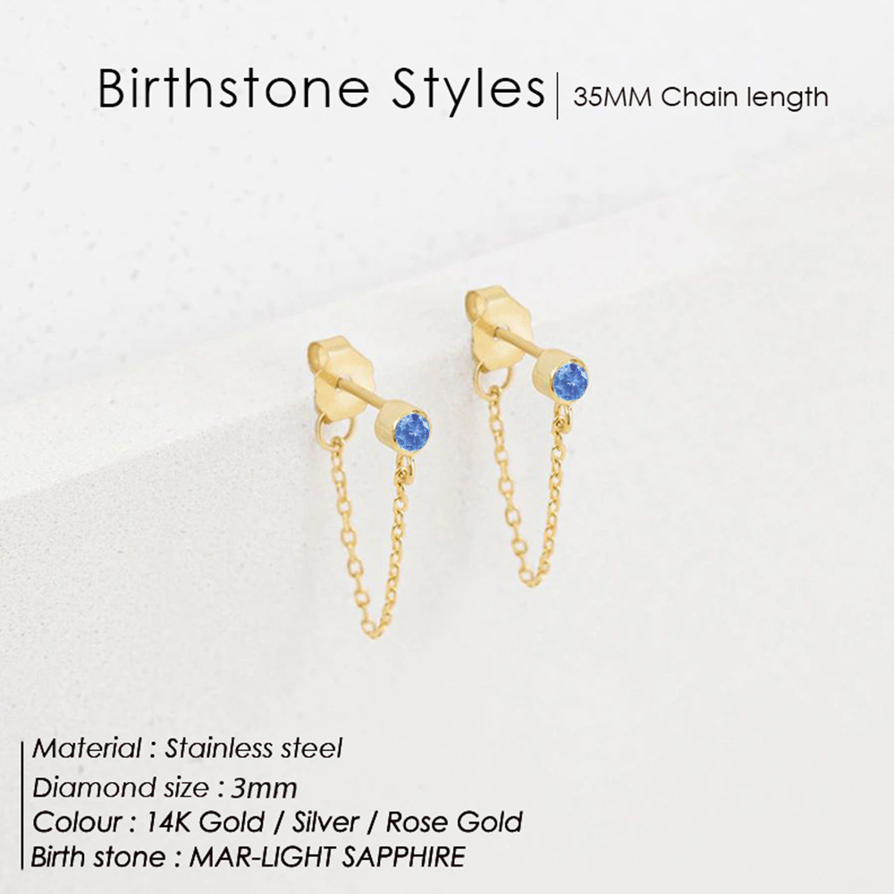 Fashionable Stainless Steel Tassel Earrings