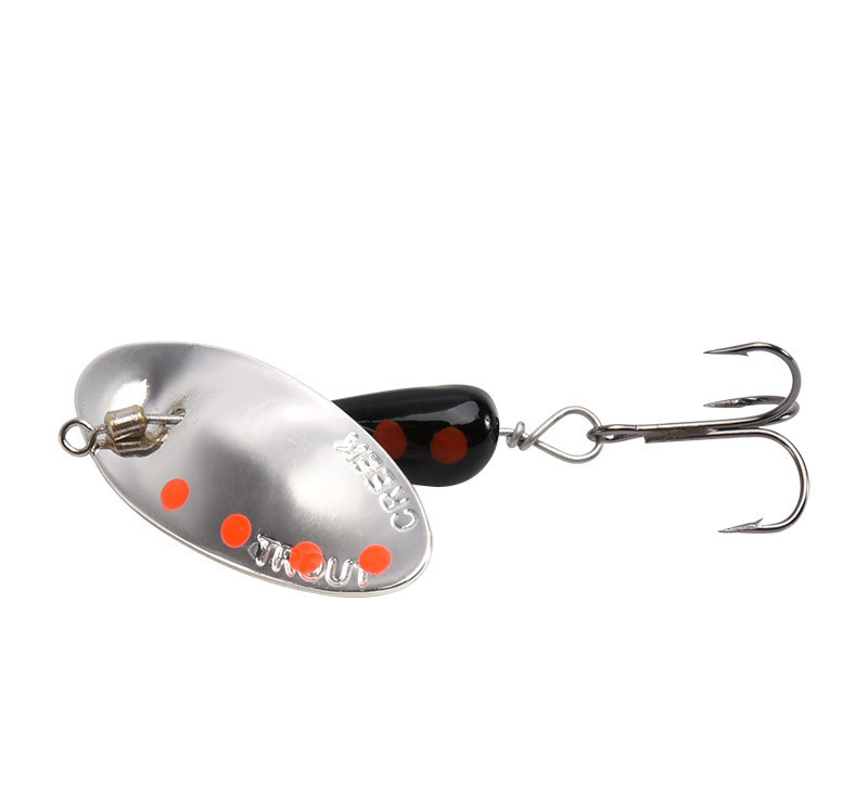 Copper Rotating Sequined Trout Horse Mouth Cocked Mouth Bionic Lure Bait