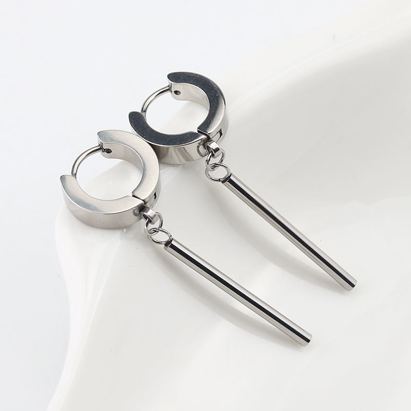 Ladies European And American Stainless Steel Earrings
