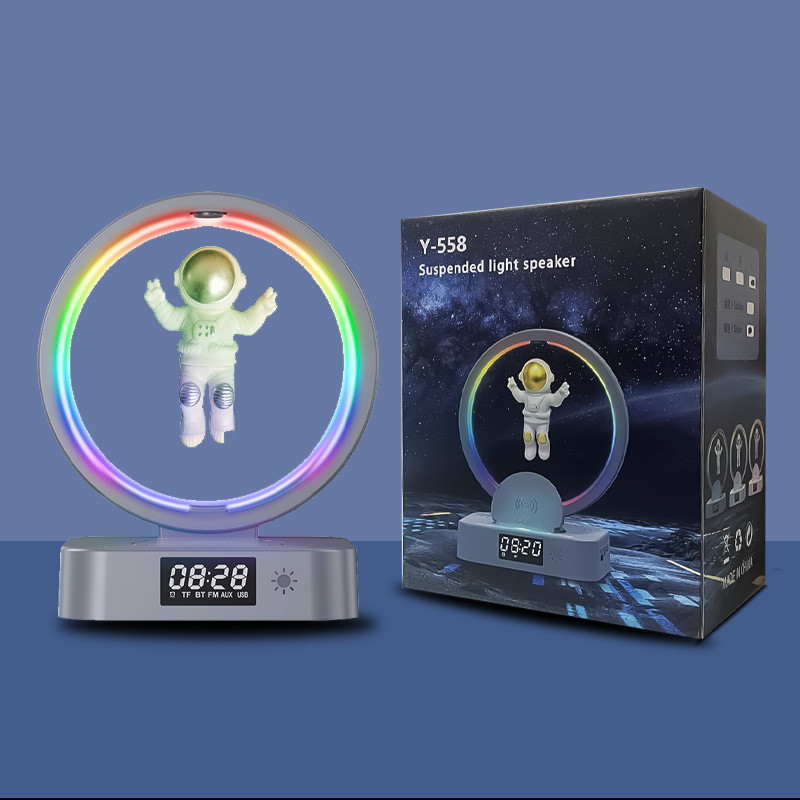 Magnetic Levitation Bluetooth Speaker RGB Astronaut Wireless Subwoofer - Picture 8 of 10