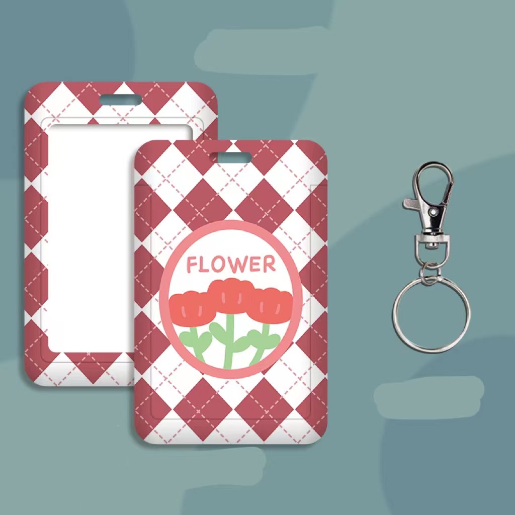 Red flower keychain