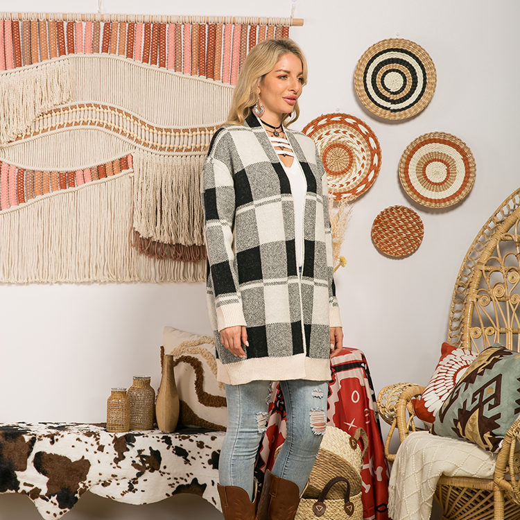 Long-sleeved Plaid Top Loose Casual Shirt Plush