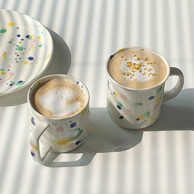 Color Contrast Color Splatter Tableware Mug Coffee Cup