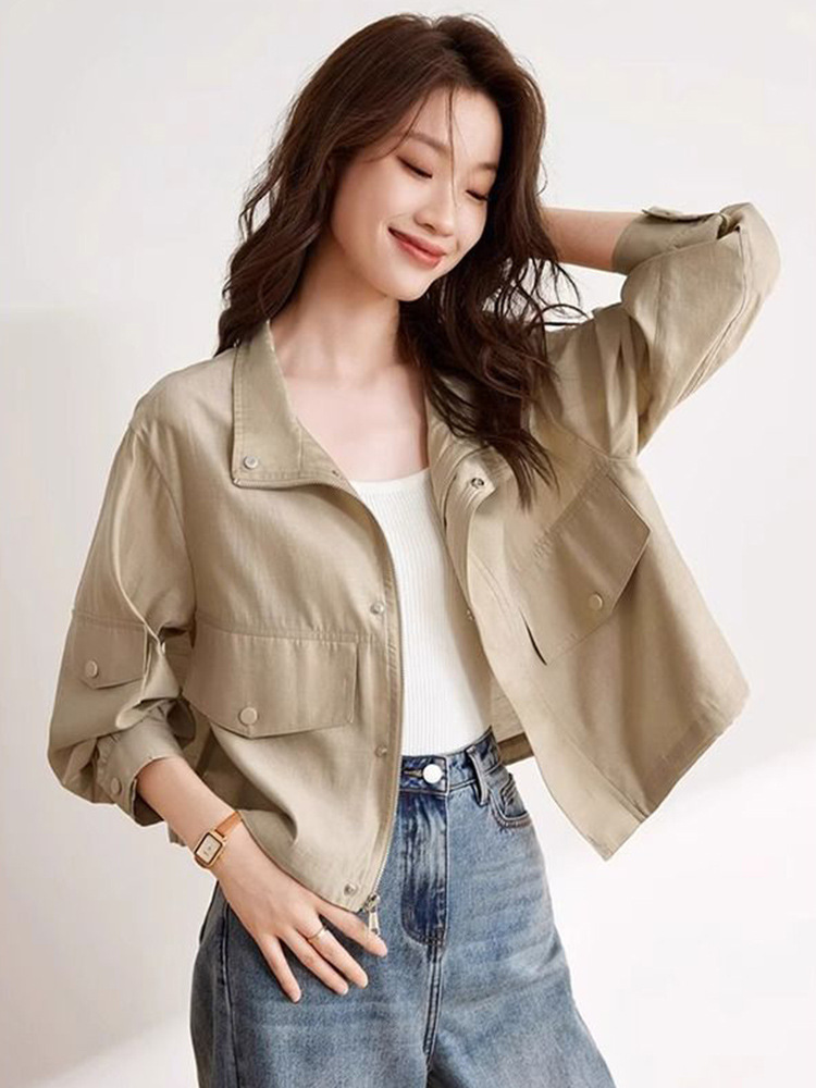 Loose Short Casual Top Versatile Breathable Sun Protection Top