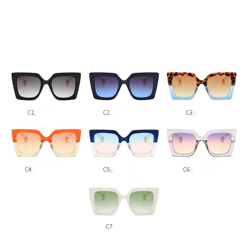 Title 6, European style square frame sunglasses