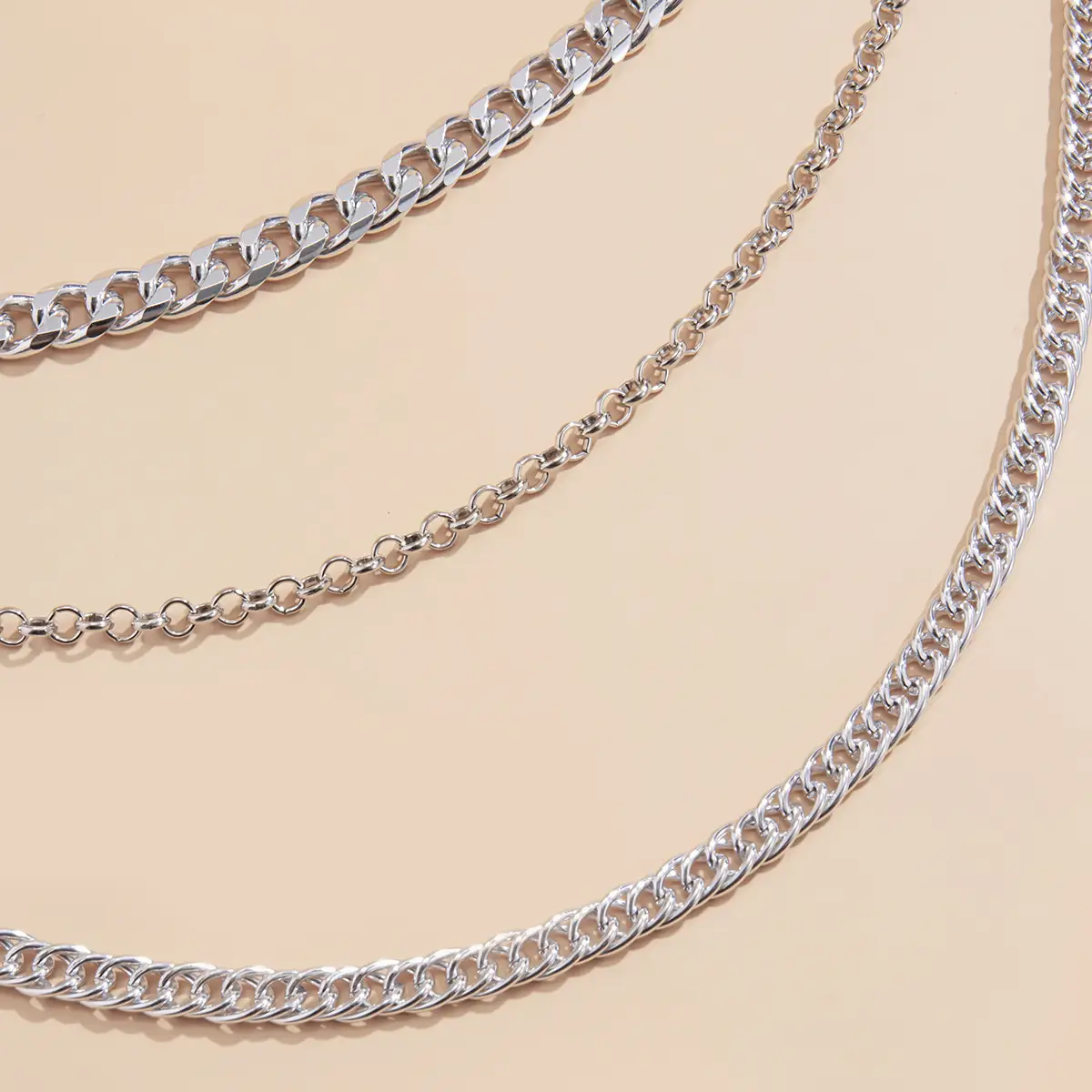 Ins Women's Multi-Layer Metal Chain Waist Chain