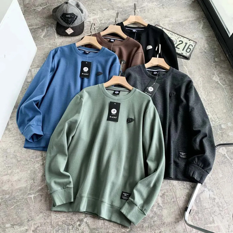 Cotton Soft Long Sleeved Pullover Bottoming Shirt